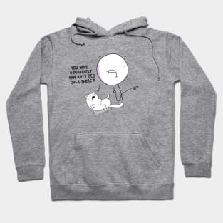 Cat on iPad Hoodie